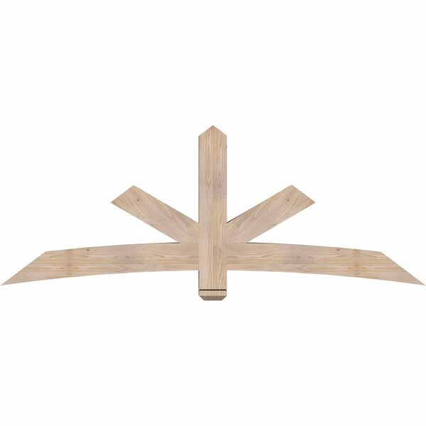 Ekena Millwork Alberta Smooth Timber Gable Bracket, Douglas Fir, 84"W x 31"H x 5 1/2"D x 5 1/2"F, 9/12 Pitch GBW084X31X0606ALB00SDF - main